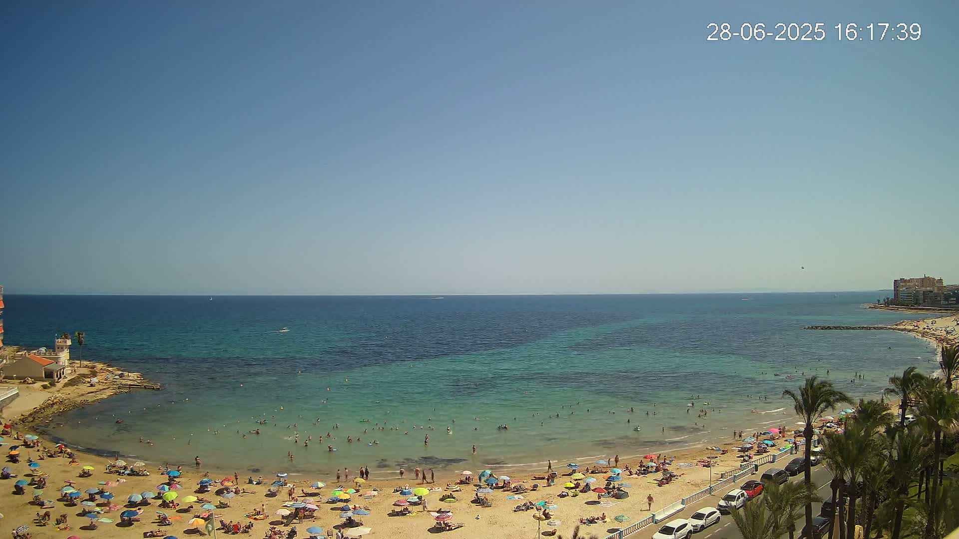 Torrevieja Los Locos Beach Live Cam - Alicante, Valencia, Spain