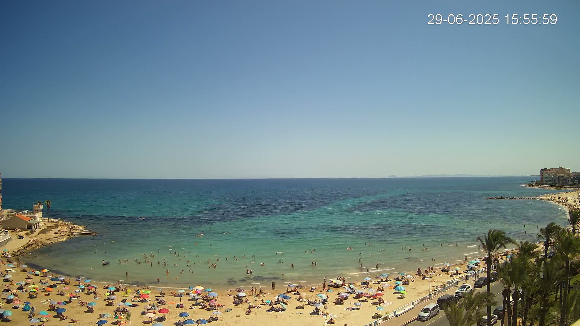 Torrevieja Los Locos Beach Live Cam - Alicante, Valencia, Spain