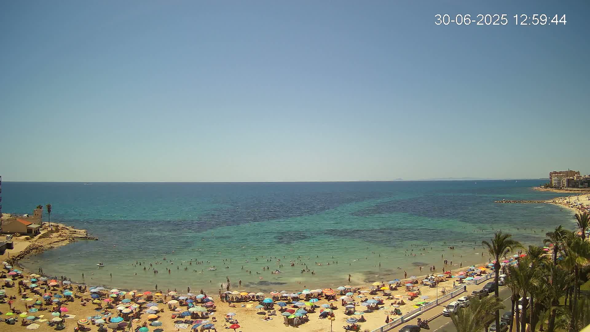 Torrevieja Los Locos Beach Live Cam - Alicante, Valencia, Spain