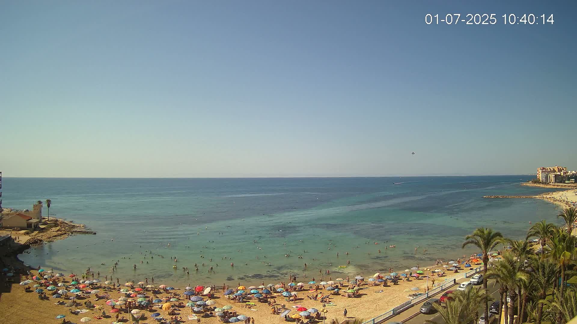 Torrevieja Los Locos Beach Live Cam - Alicante, Valencia, Spain
