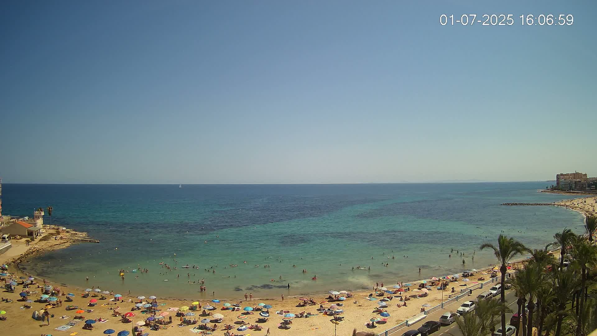 Torrevieja Los Locos Beach Live Cam - Alicante, Valencia, Spain