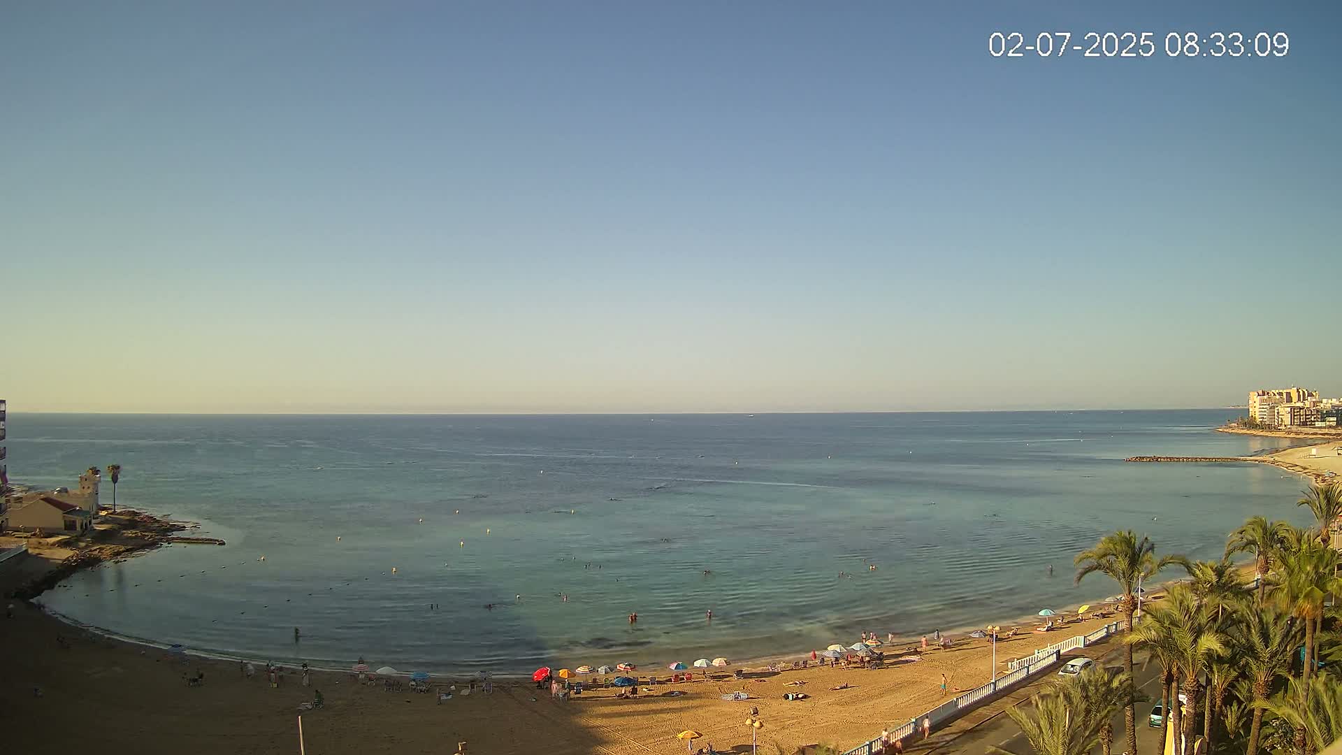 Torrevieja Los Locos Beach Live Cam - Alicante, Valencia, Spain