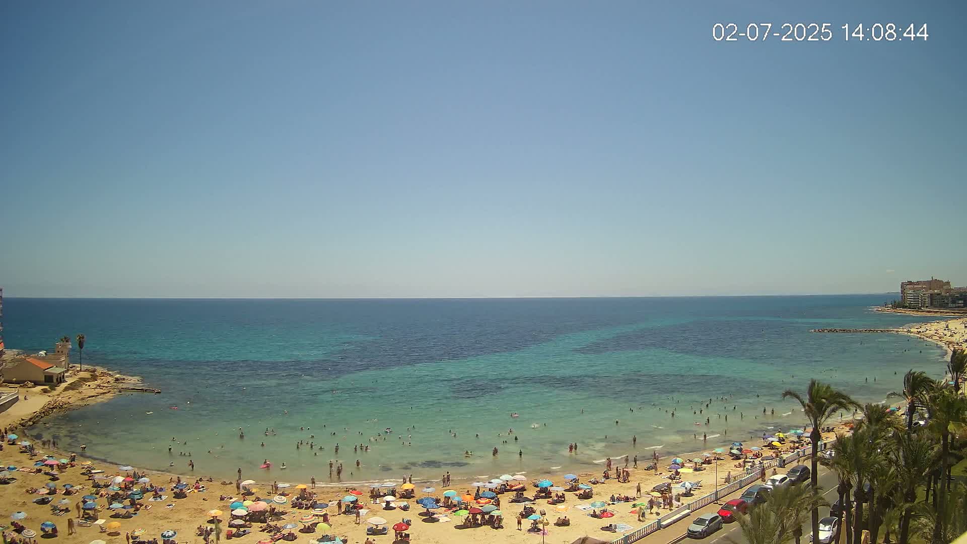 Torrevieja Los Locos Beach Live Cam - Alicante, Valencia, Spain