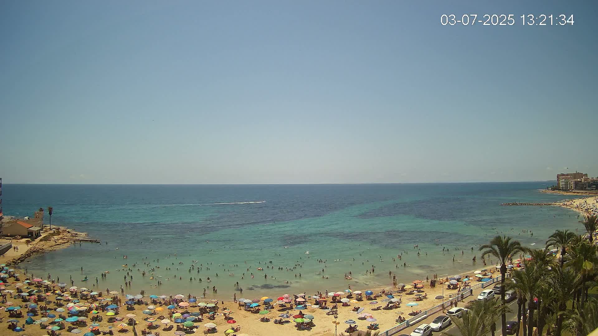 Torrevieja Los Locos Beach Live Cam - Alicante, Valencia, Spain