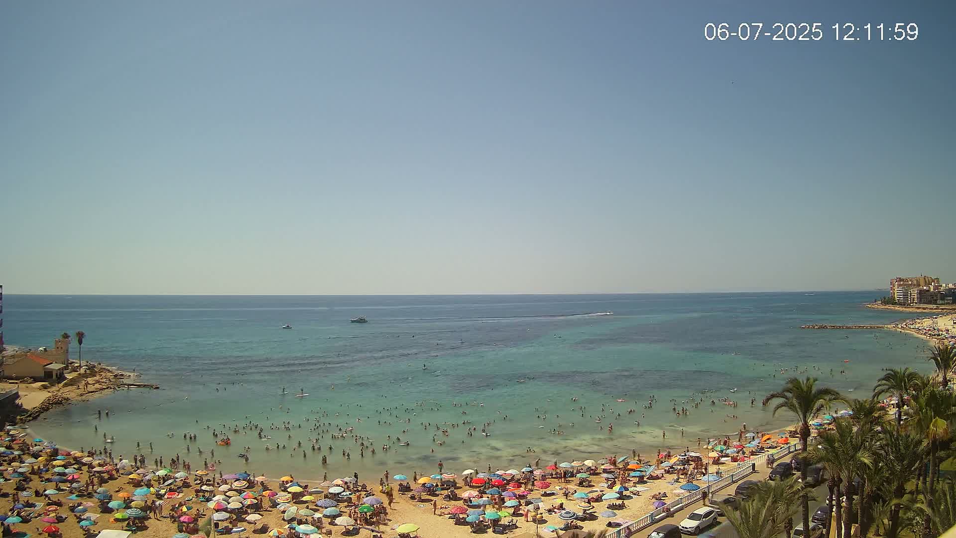 Torrevieja Los Locos Beach Live Cam - Alicante, Valencia, Spain