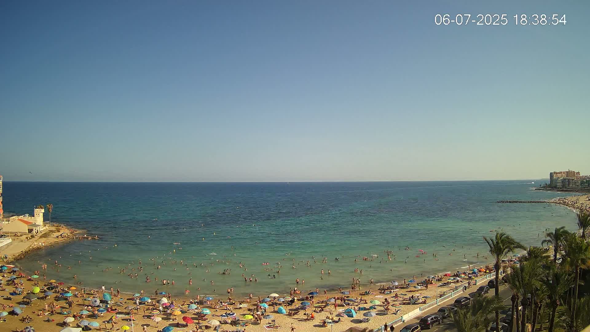Torrevieja Los Locos Beach Live Cam - Alicante, Valencia, Spain