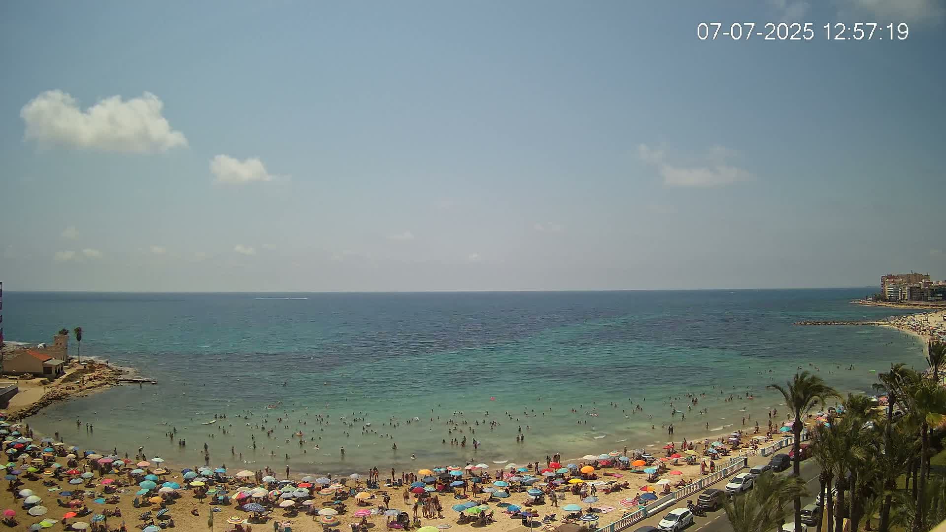 Torrevieja Los Locos Beach Live Cam - Alicante, Valencia, Spain