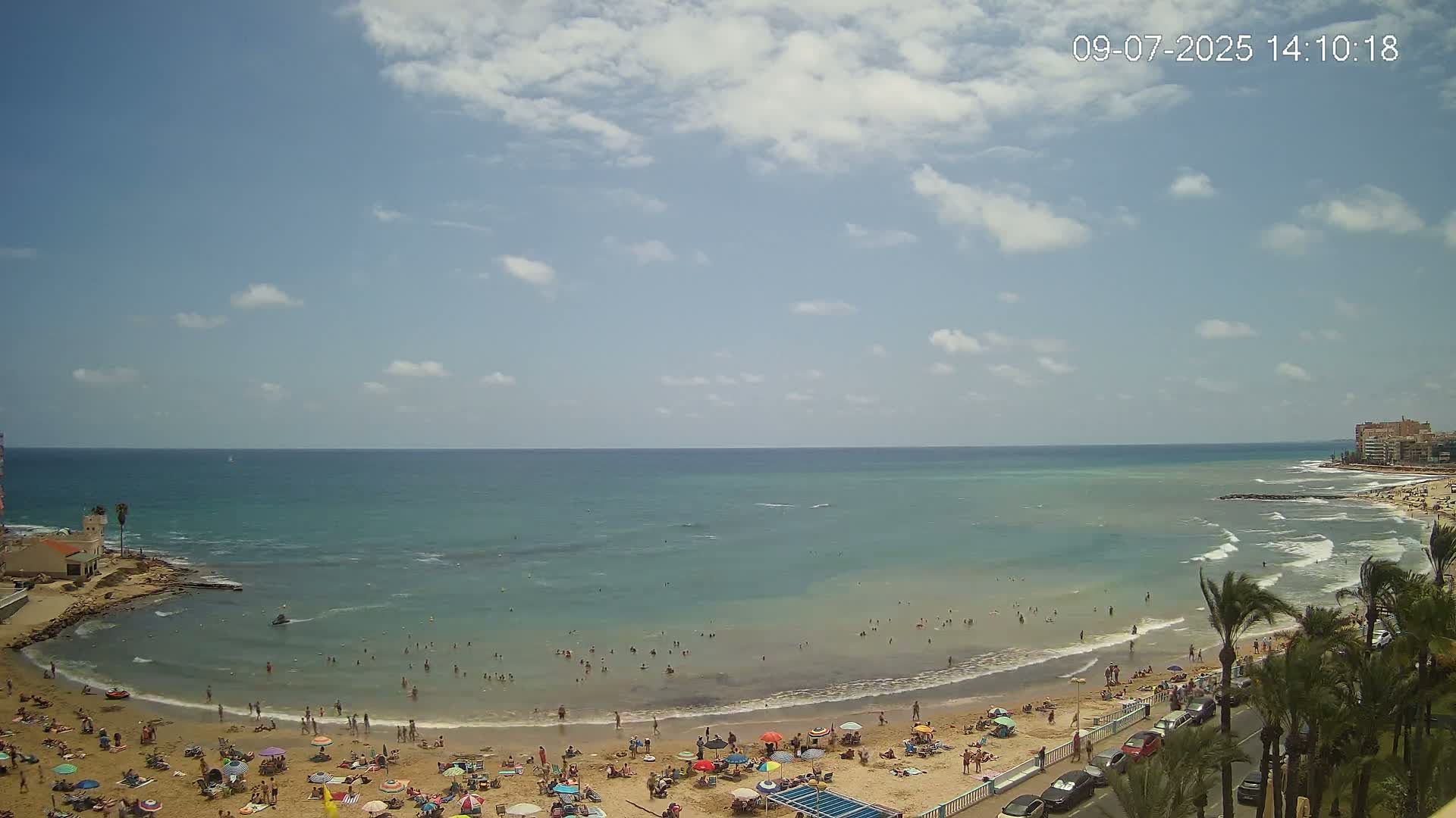Torrevieja Los Locos Beach Live Cam - Alicante, Valencia, Spain