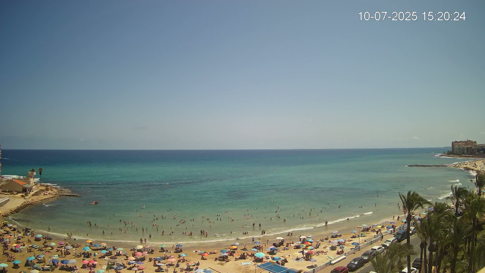 Torrevieja Los Locos Beach Live Cam - Alicante, Valencia, Spain