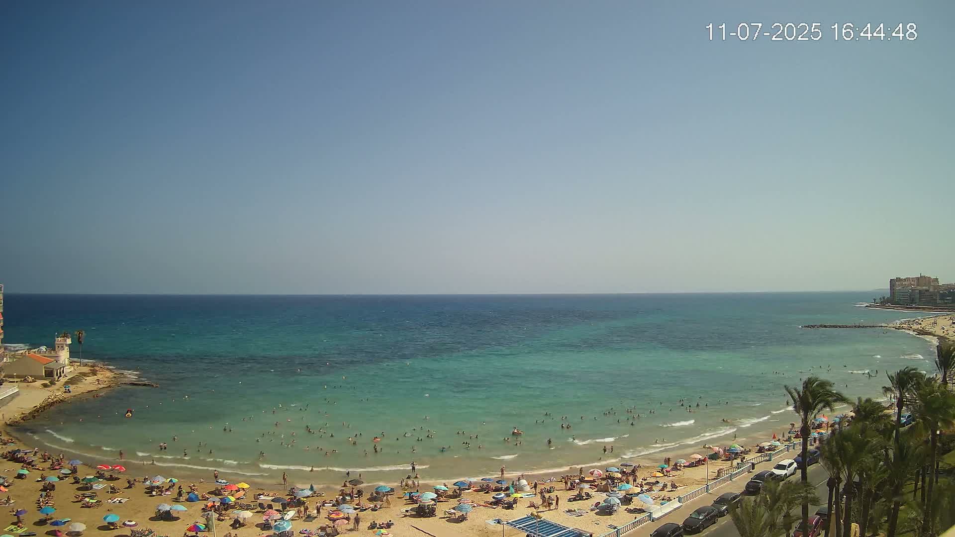 Torrevieja Los Locos Beach Live Cam - Alicante, Valencia, Spain