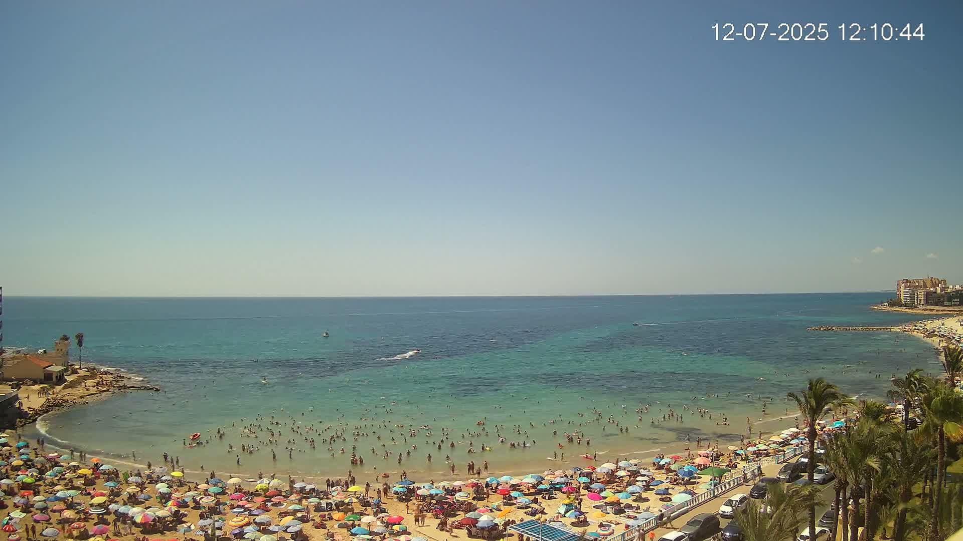 Torrevieja Los Locos Beach Live Cam - Alicante, Valencia, Spain