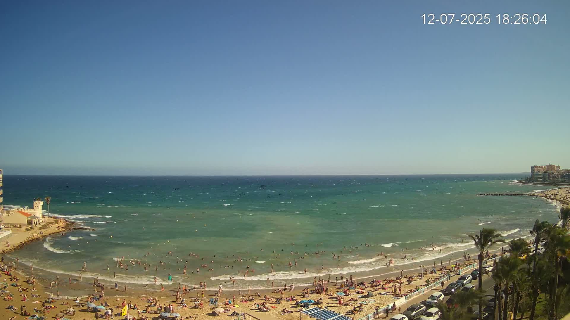 Torrevieja Los Locos Beach Live Cam - Alicante, Valencia, Spain
