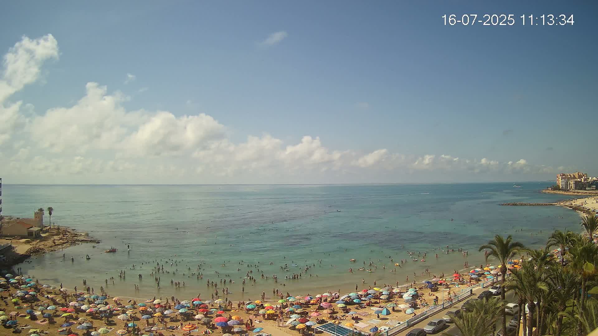 Torrevieja Los Locos Beach Live Cam - Alicante, Valencia, Spain
