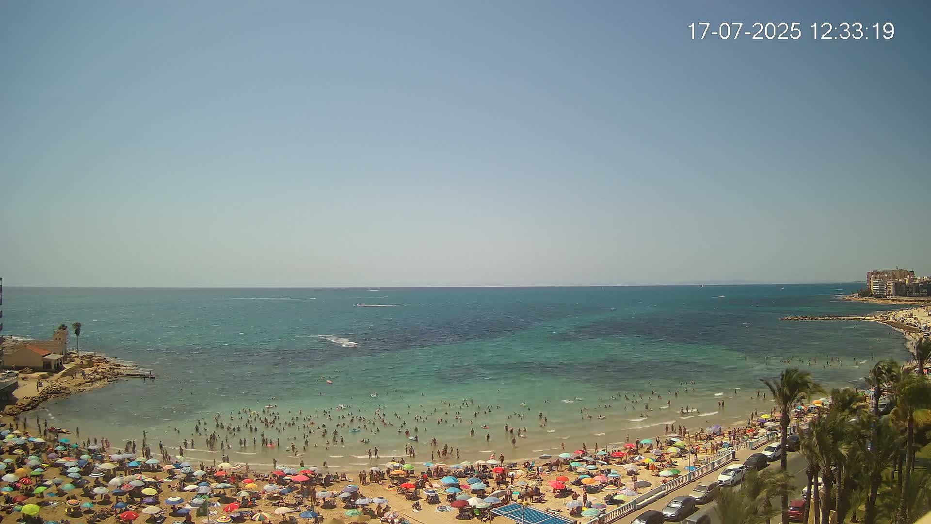 Torrevieja Los Locos Beach Live Cam - Alicante, Valencia, Spain