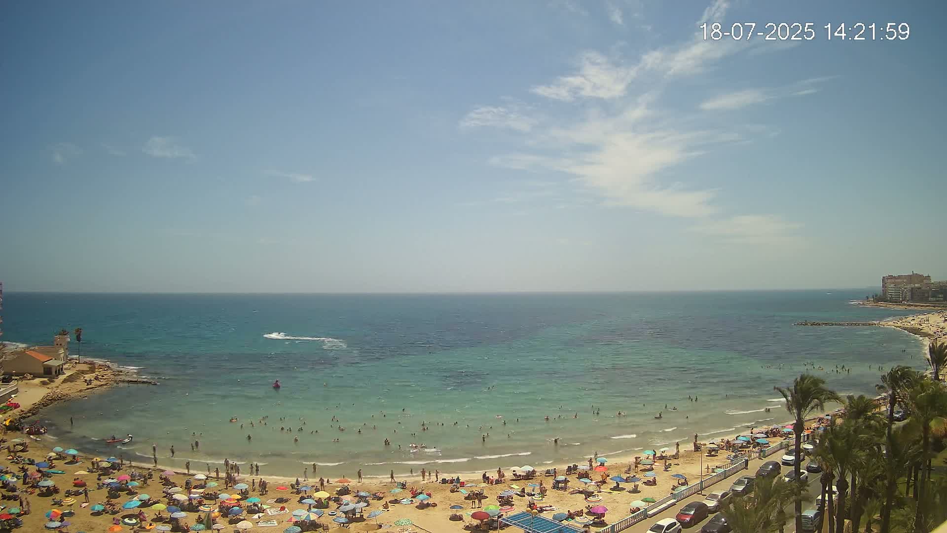 Torrevieja Los Locos Beach Live Cam - Alicante, Valencia, Spain