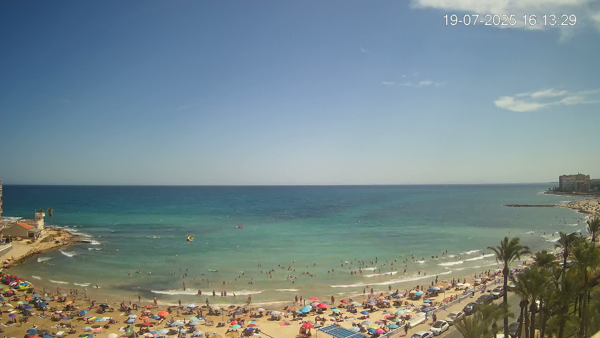 Torrevieja Los Locos Beach Live Cam - Alicante, Valencia, Spain
