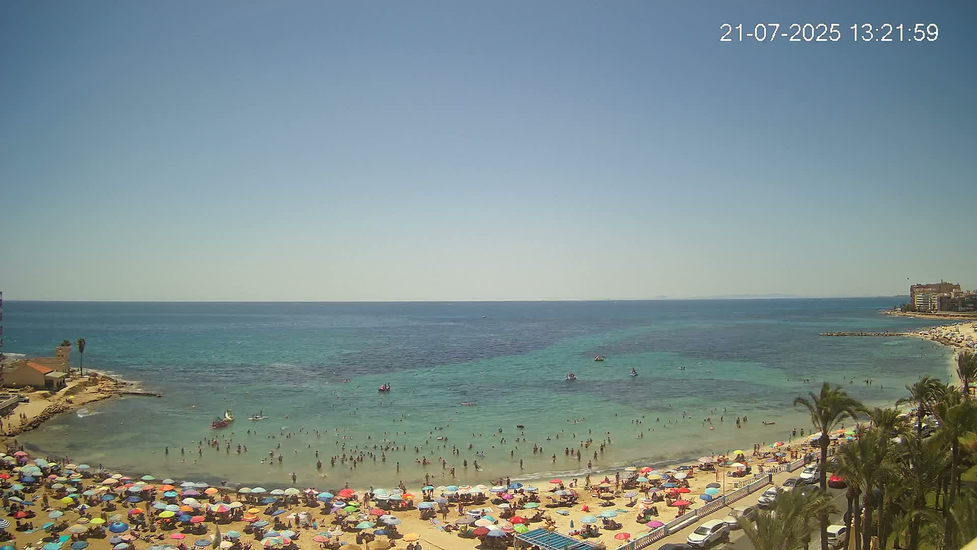Torrevieja Los Locos Beach Live Cam - Alicante, Valencia, Spain