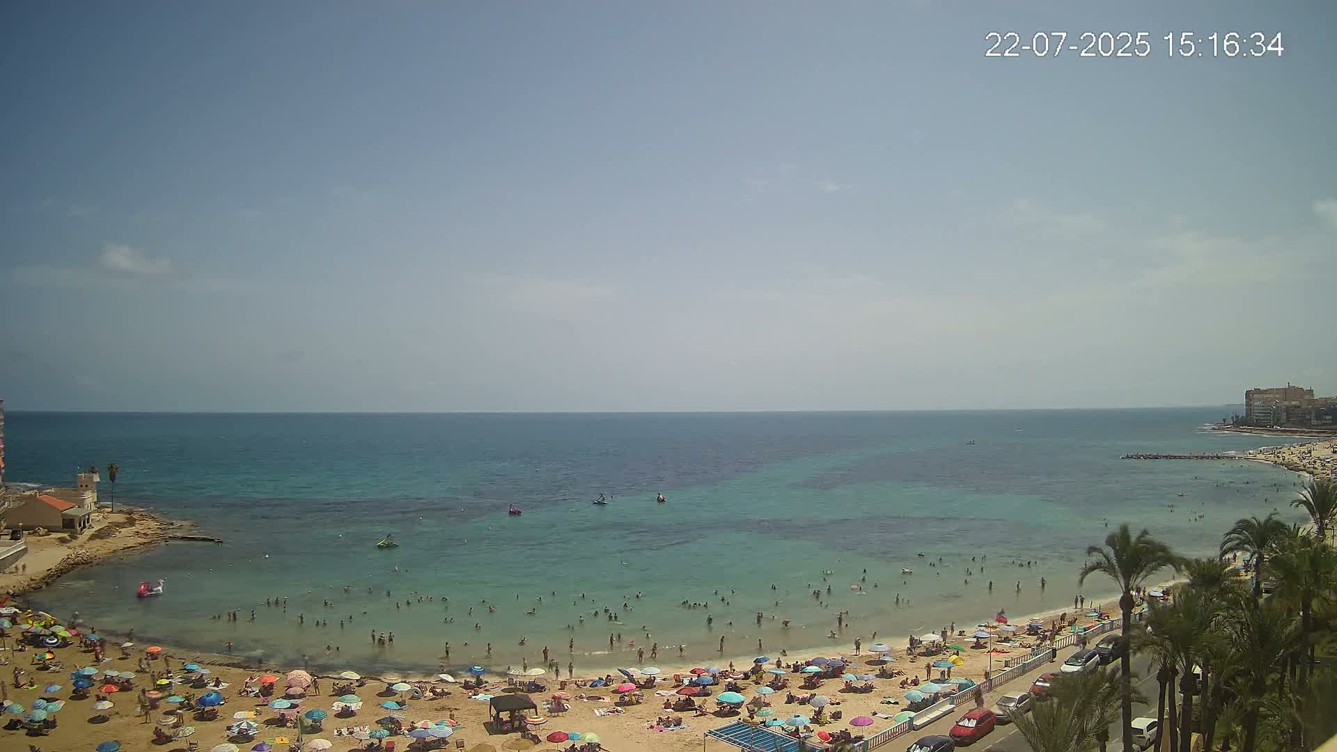 Torrevieja Los Locos Beach Live Cam - Alicante, Valencia, Spain