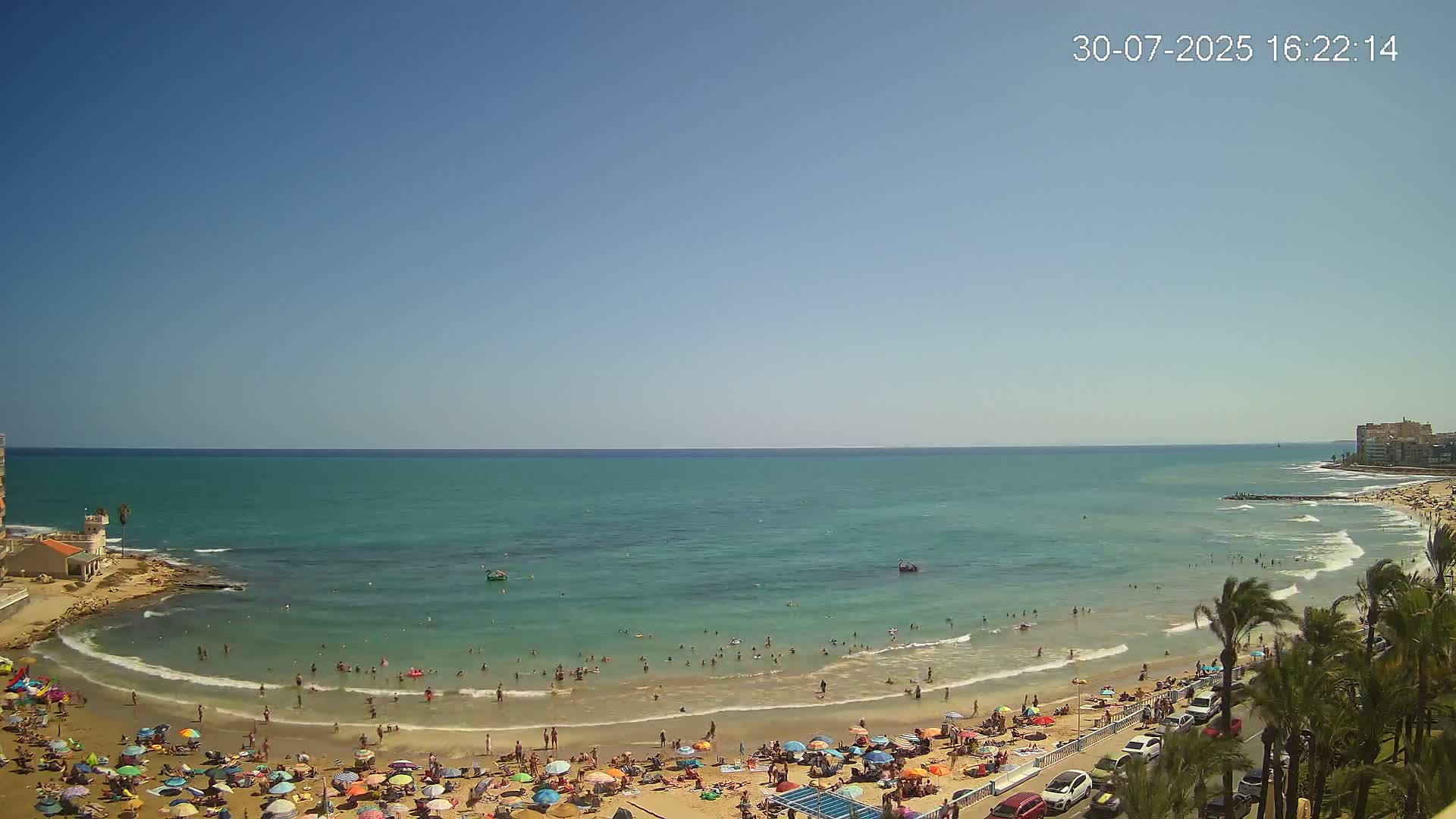 Torrevieja Los Locos Beach Live Cam - Alicante, Valencia, Spain