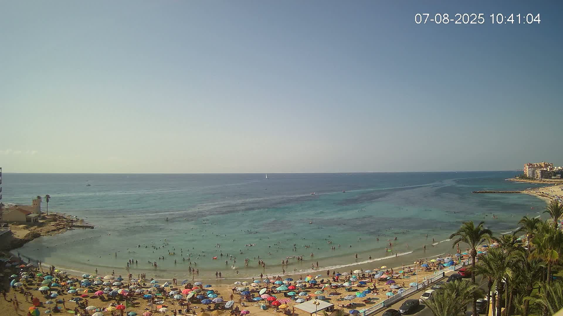 Torrevieja Los Locos Beach Live Cam - Alicante, Valencia, Spain