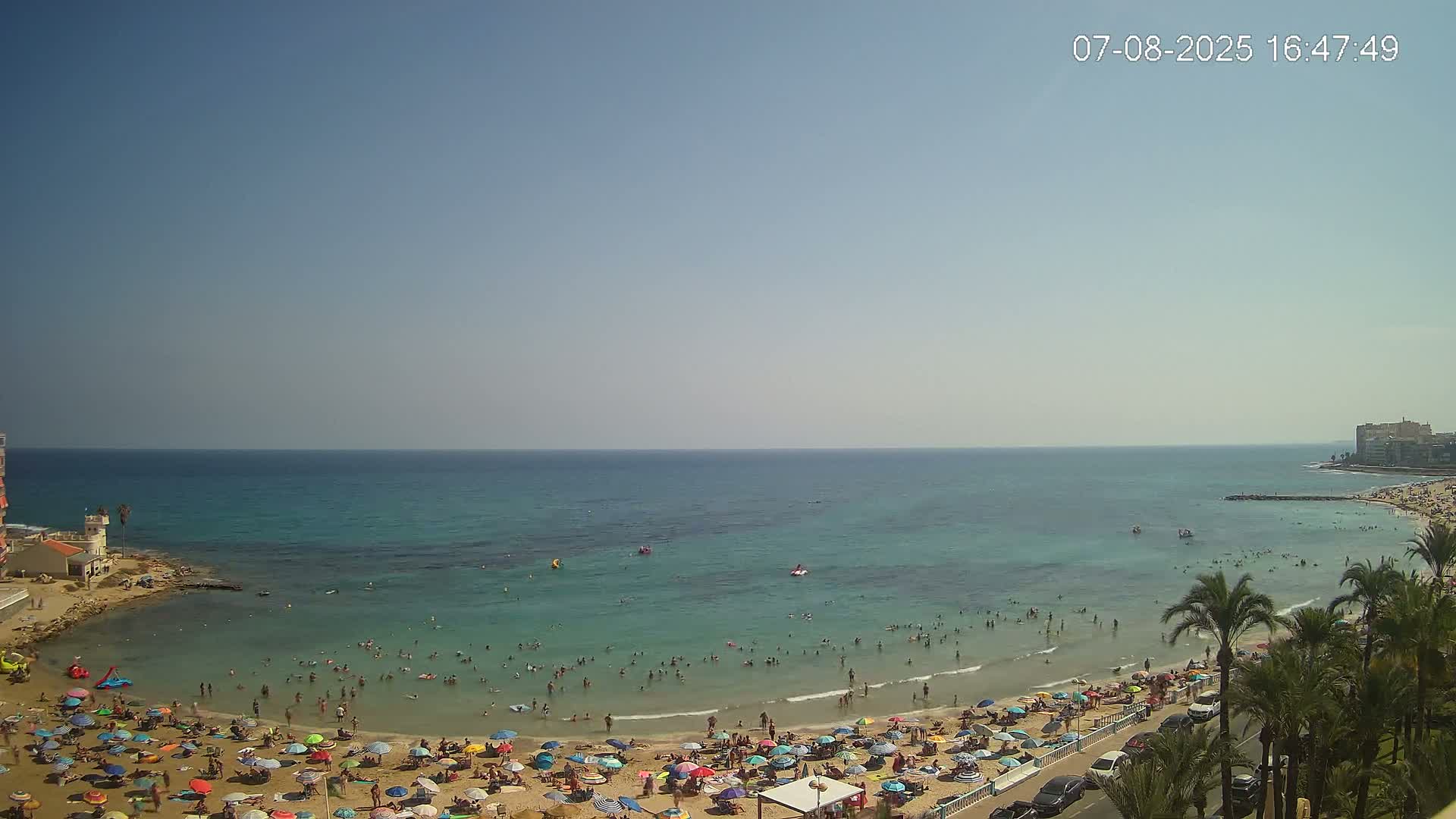 Torrevieja Los Locos Beach Live Cam - Alicante, Valencia, Spain