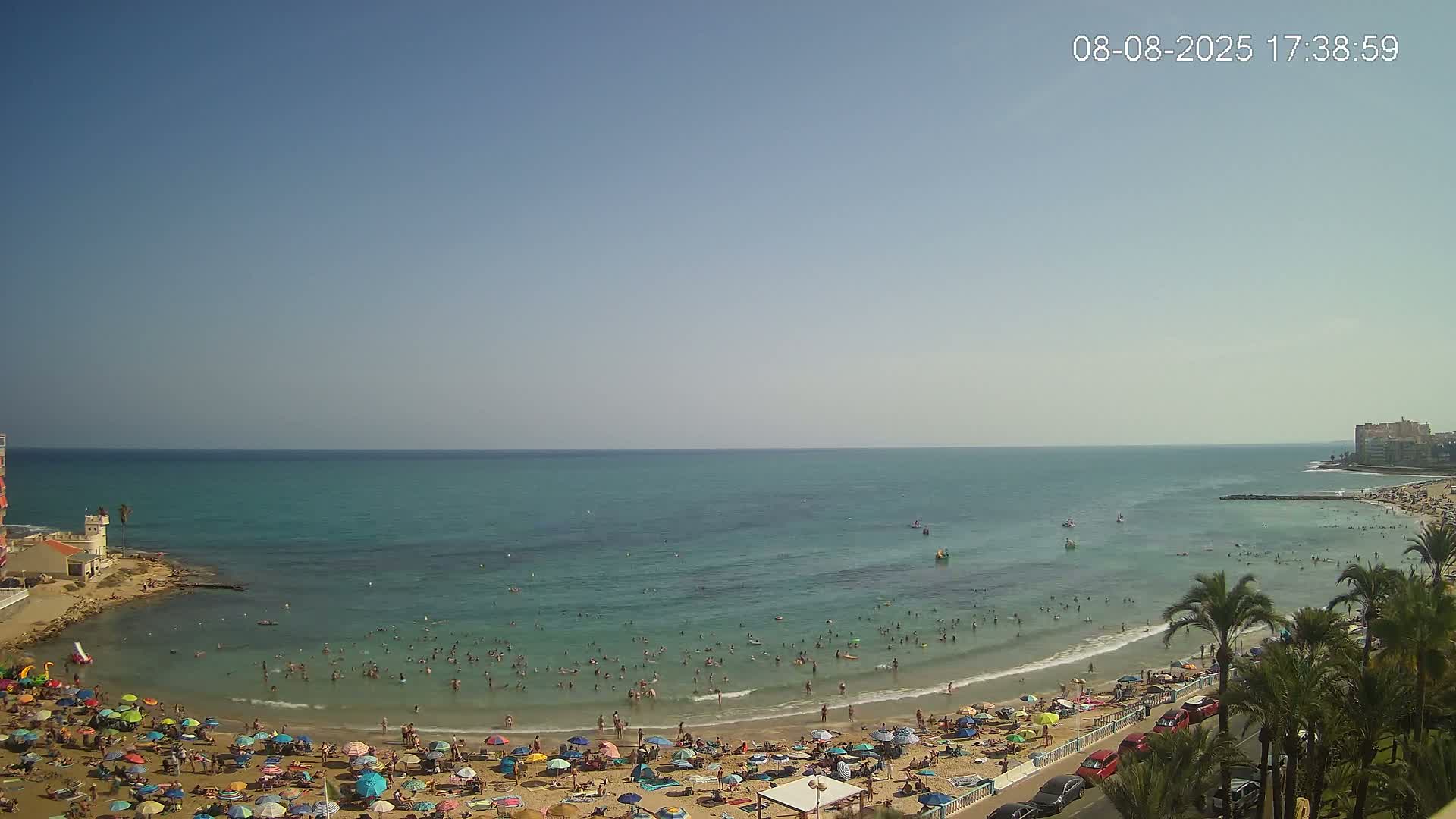 Torrevieja Los Locos Beach Live Cam - Alicante, Valencia, Spain