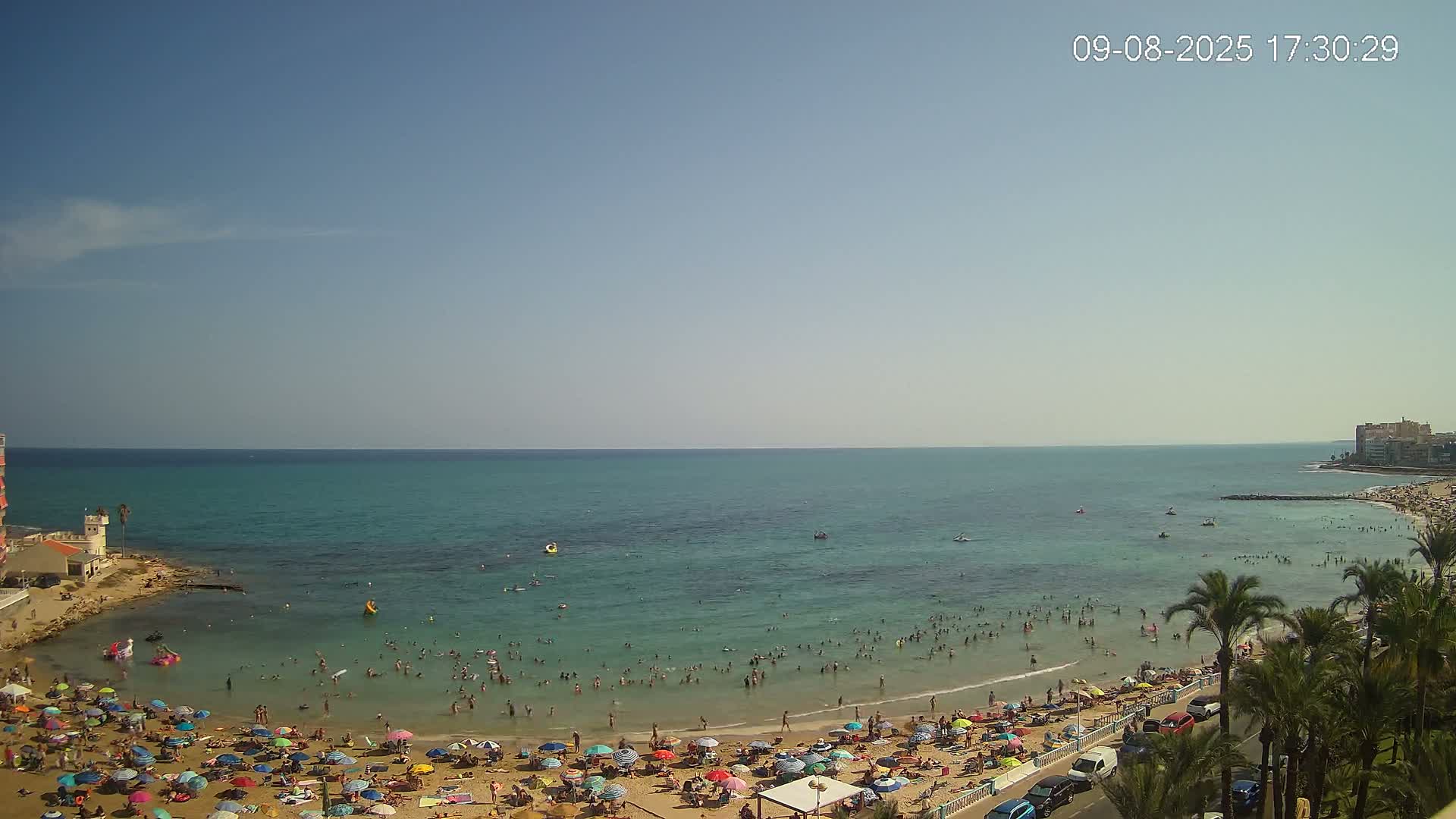 Torrevieja Los Locos Beach Live Cam - Alicante, Valencia, Spain
