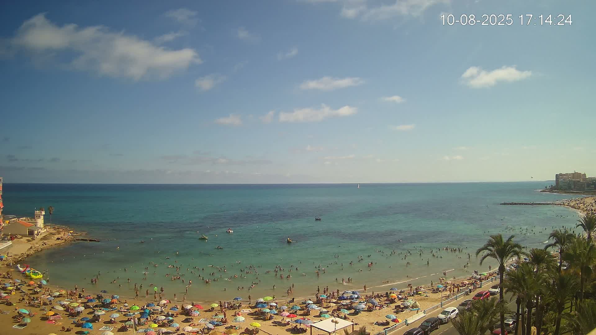 Torrevieja Los Locos Beach Live Cam - Alicante, Valencia, Spain