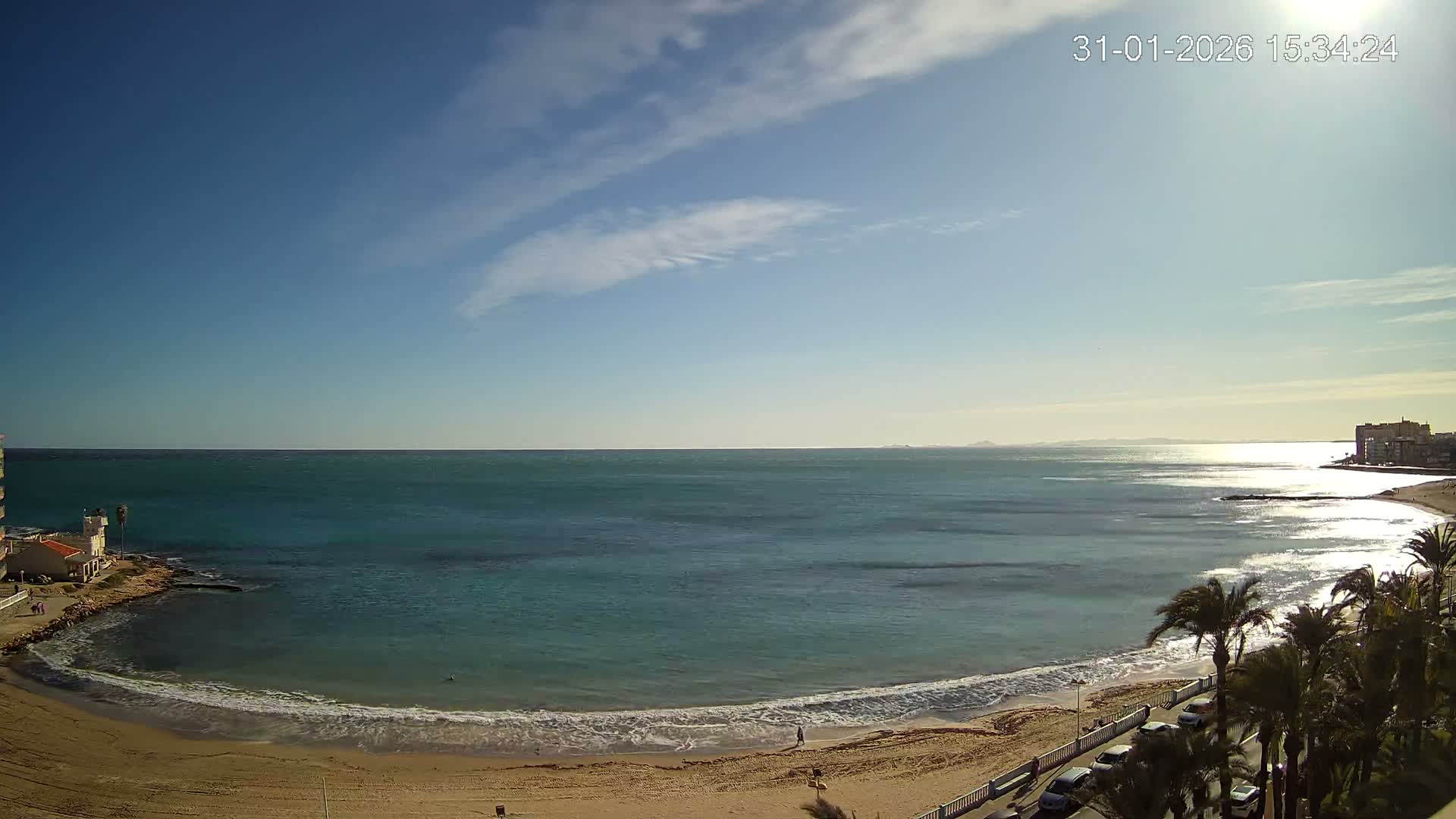 Torrevieja Los Locos Beach Live Cam - Alicante, Valencia, Spain