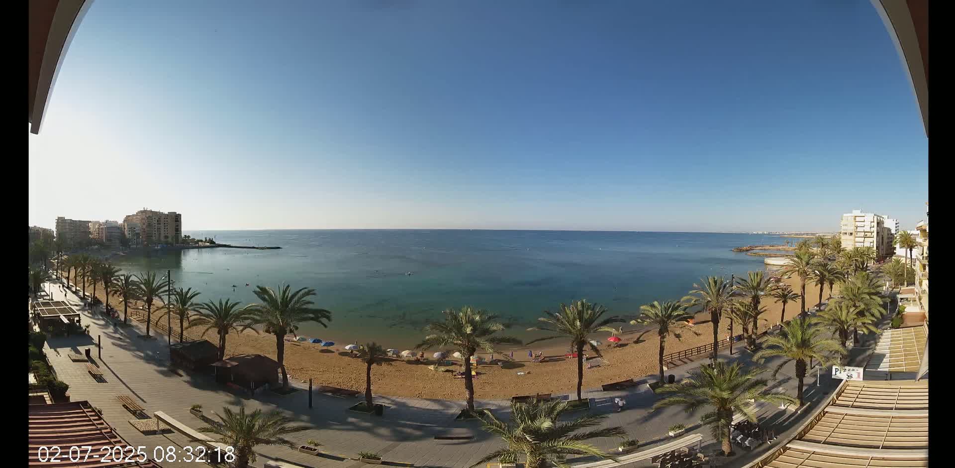 Torrevieja Cura Beach Live Cam - Alicante, Valencia, Spain