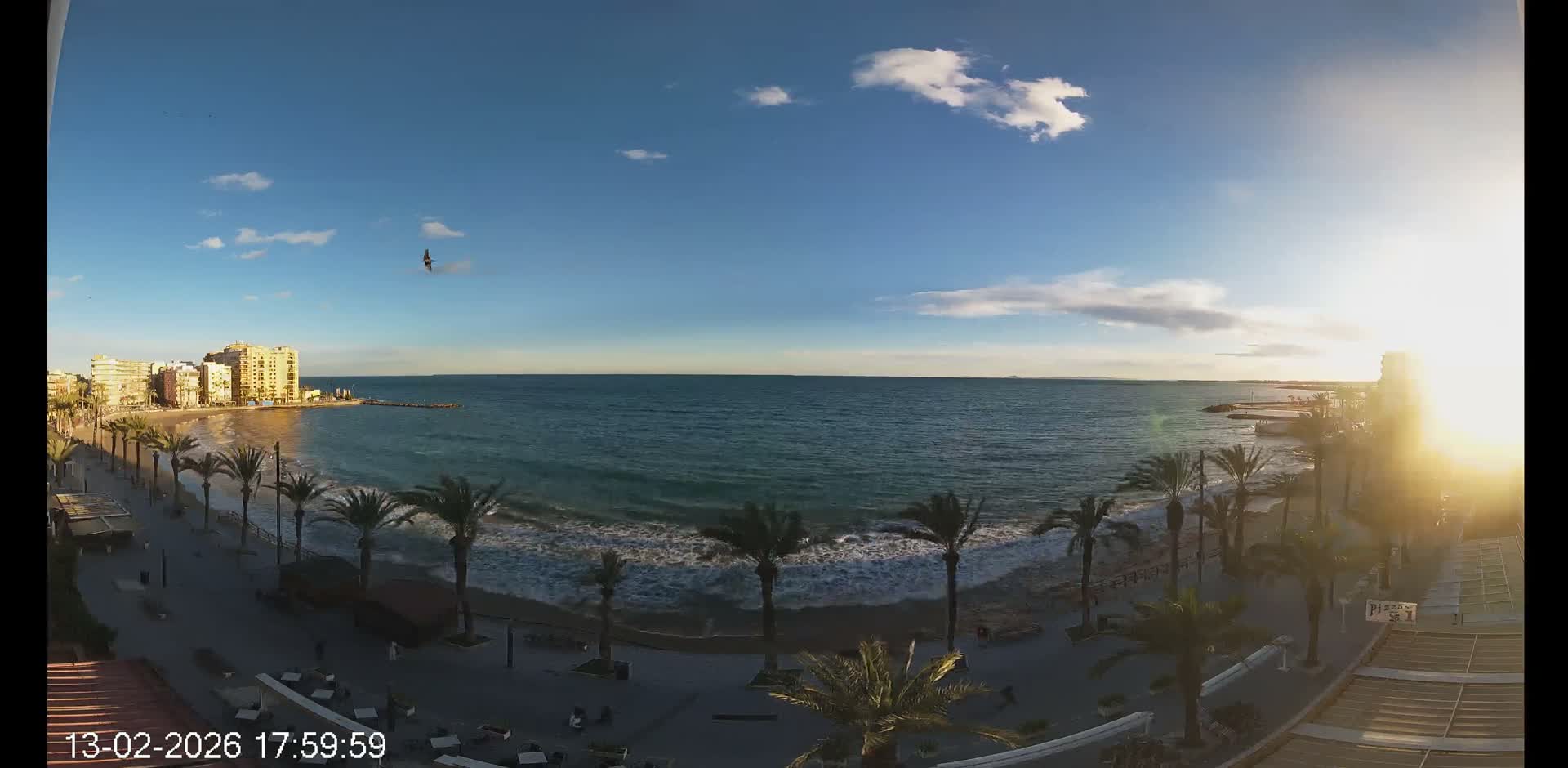 Torrevieja Cura Beach Live Cam - Alicante, Valencia, Spain