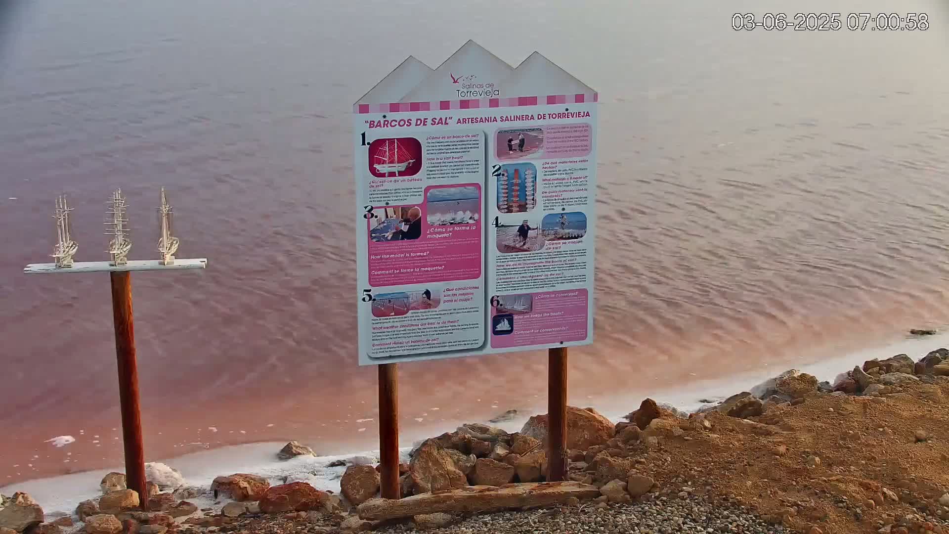 Torrevieja Rosa Lake (Lago Rosa) Live Cam - Torrevieja, Alicante, Valencia, Spain
