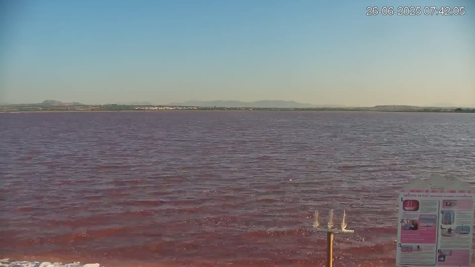 Torrevieja Rosa Lake (Lago Rosa) Live Cam - Torrevieja, Alicante, Valencia, Spain
