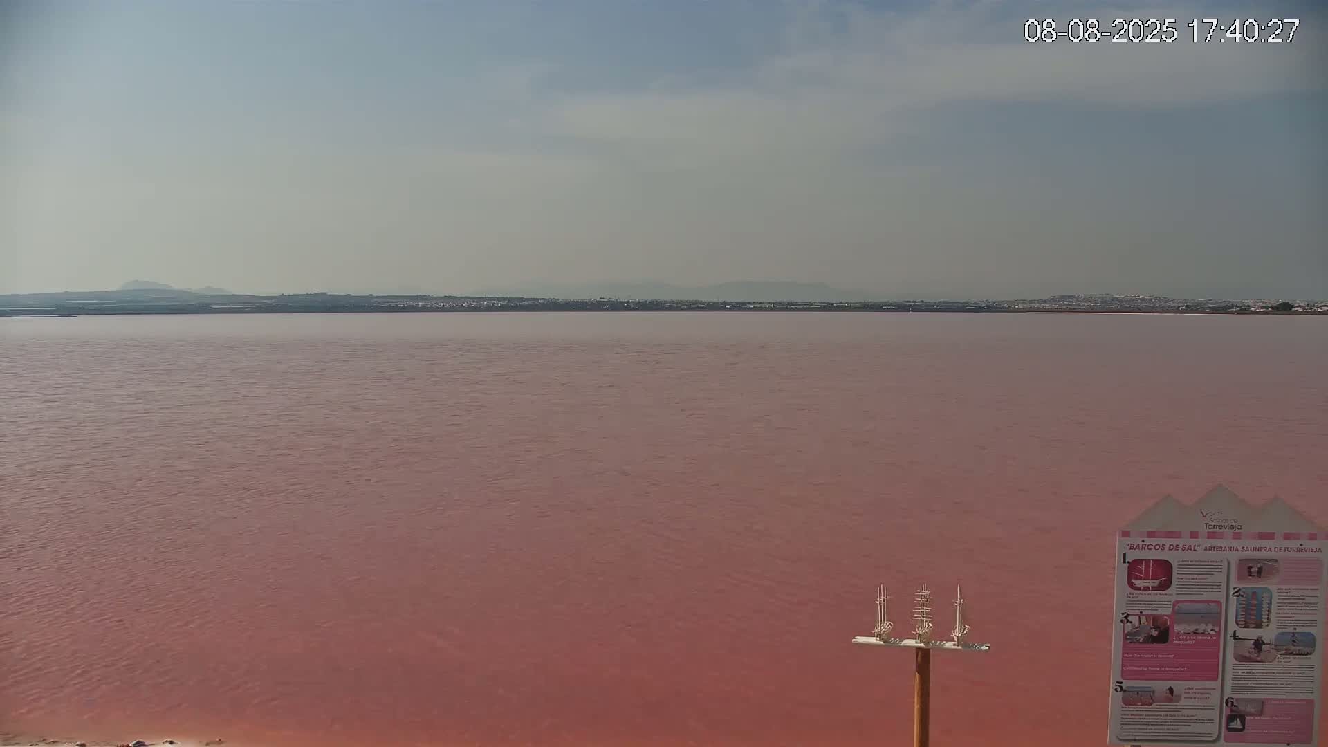 Torrevieja Rosa Lake (Lago Rosa) Live Cam - Torrevieja, Alicante, Valencia, Spain