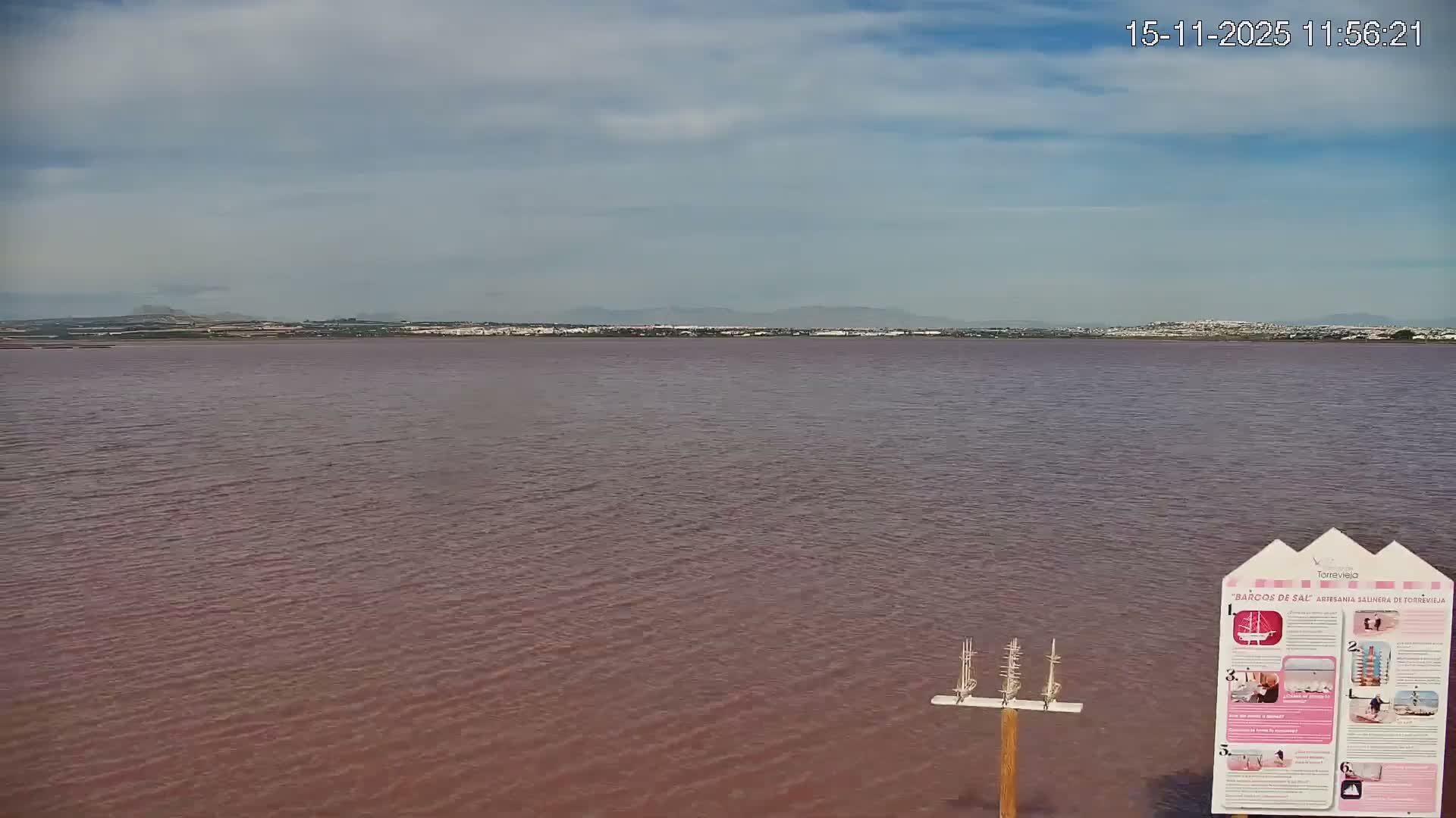 Torrevieja Rosa Lake (Lago Rosa) Live Cam - Torrevieja, Alicante, Valencia, Spain