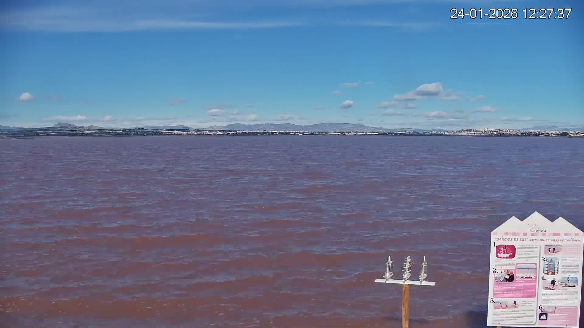 Torrevieja Rosa Lake (Lago Rosa) Live Cam - Torrevieja, Alicante, Valencia, Spain