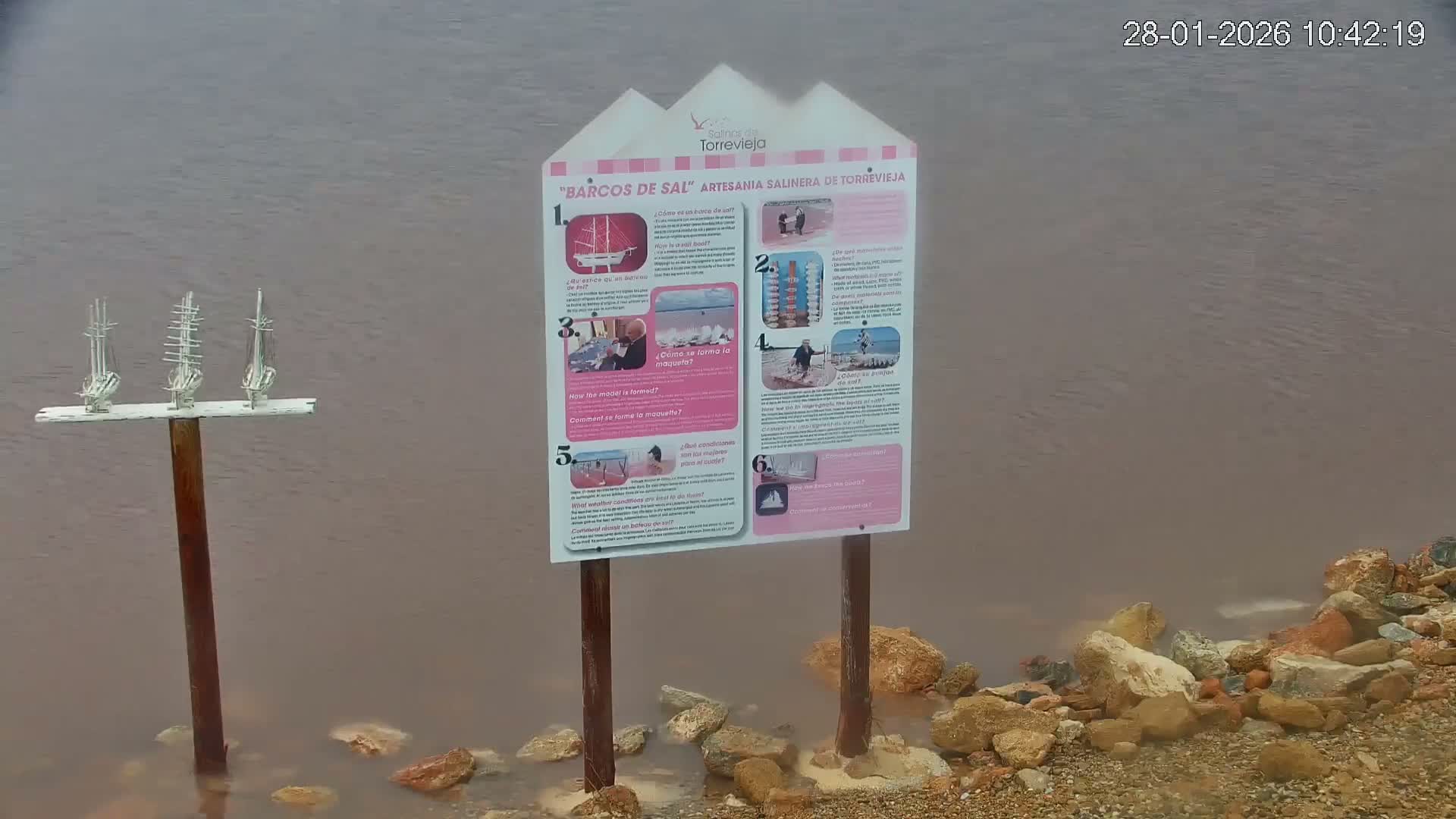 Torrevieja Rosa Lake (Lago Rosa) Live Cam - Torrevieja, Alicante, Valencia, Spain