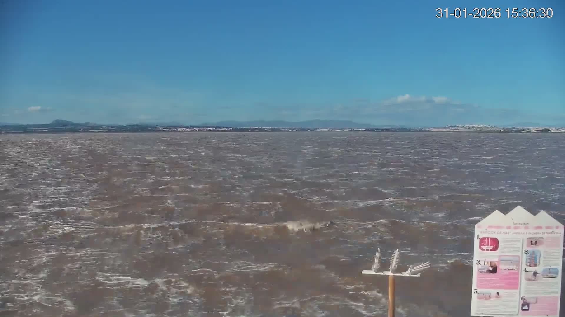 Torrevieja Rosa Lake (Lago Rosa) Live Cam - Torrevieja, Alicante, Valencia, Spain