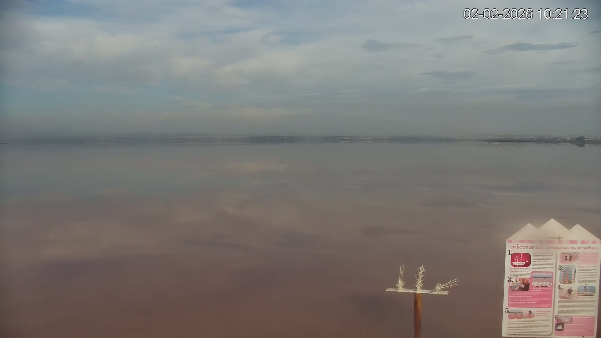 Torrevieja Rosa Lake (Lago Rosa) Live Cam - Torrevieja, Alicante, Valencia, Spain
