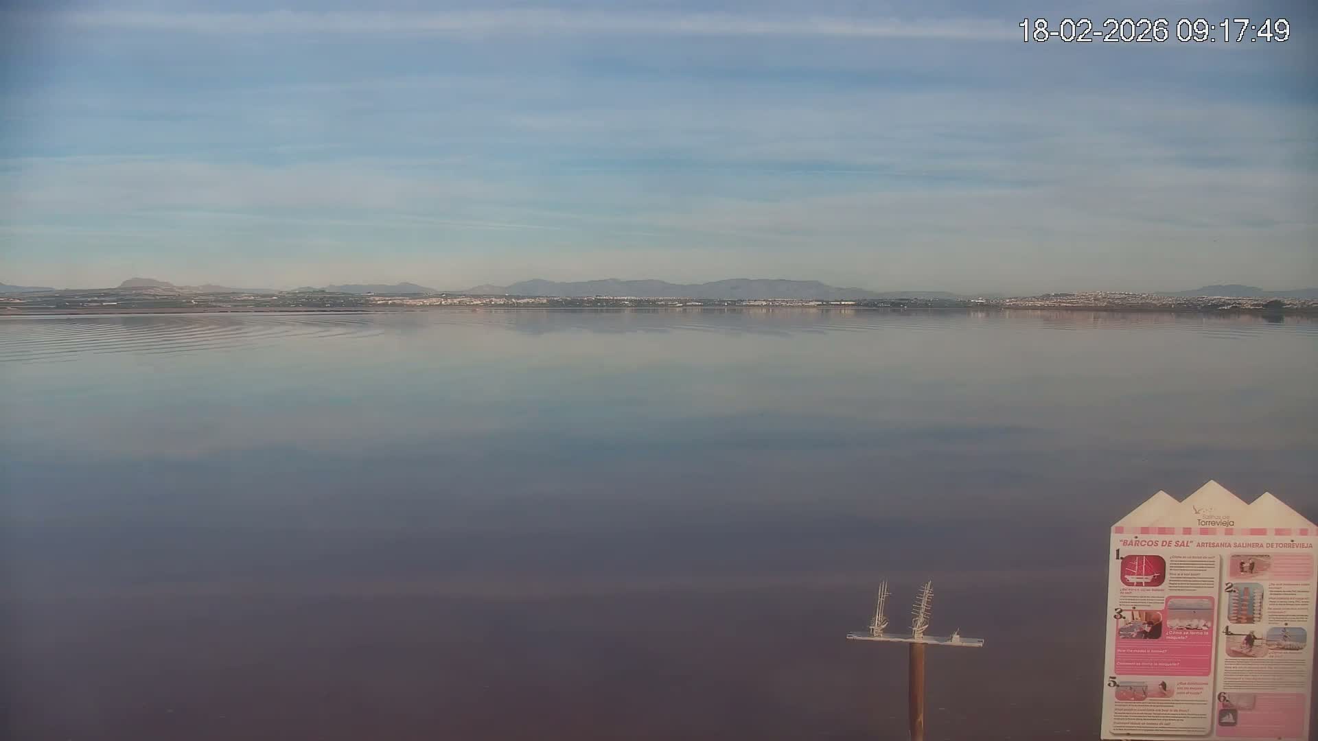 Torrevieja Rosa Lake (Lago Rosa) Live Cam - Torrevieja, Alicante, Valencia, Spain