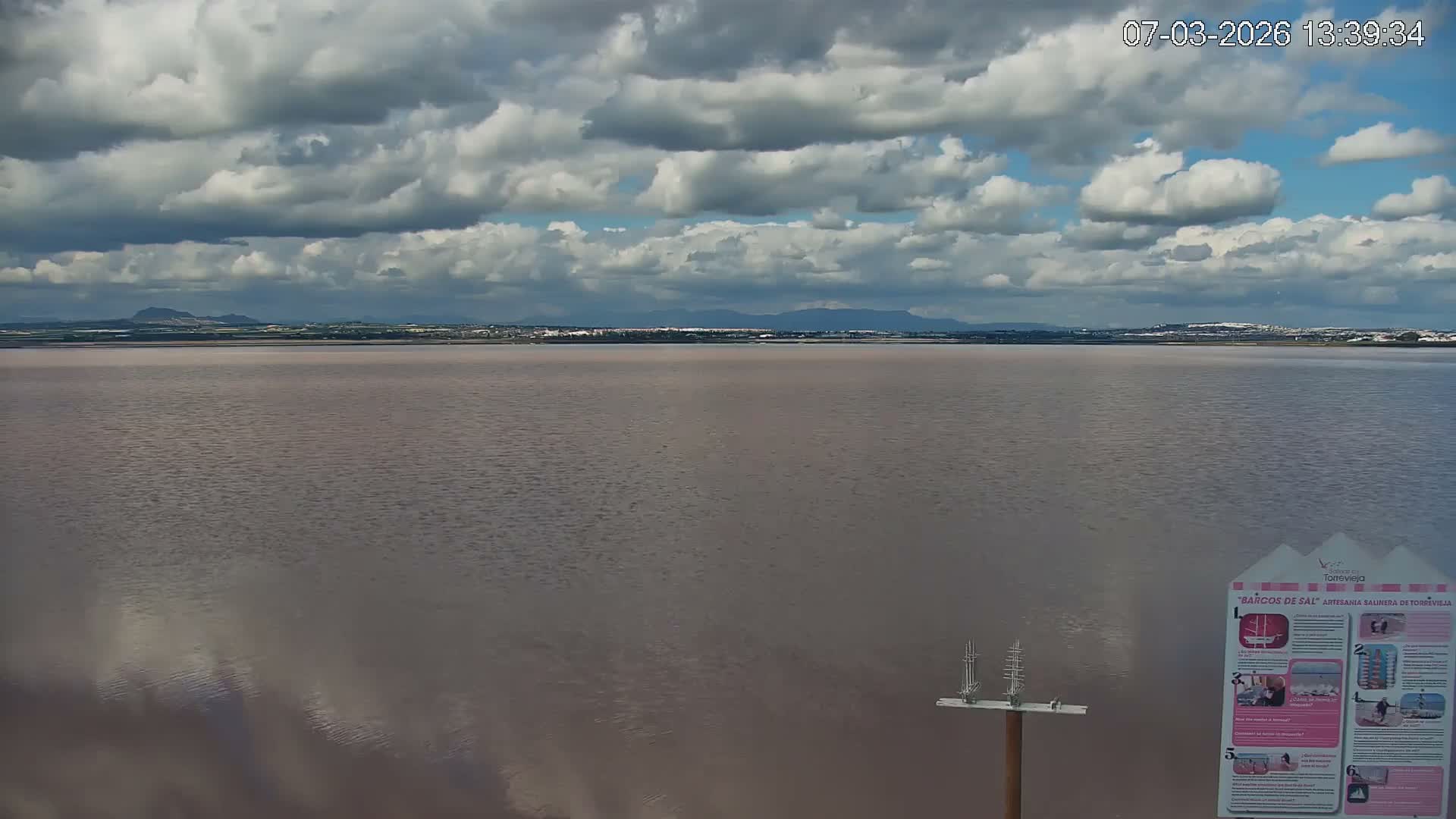 Torrevieja Rosa Lake (Lago Rosa) Live Cam - Torrevieja, Alicante, Valencia, Spain