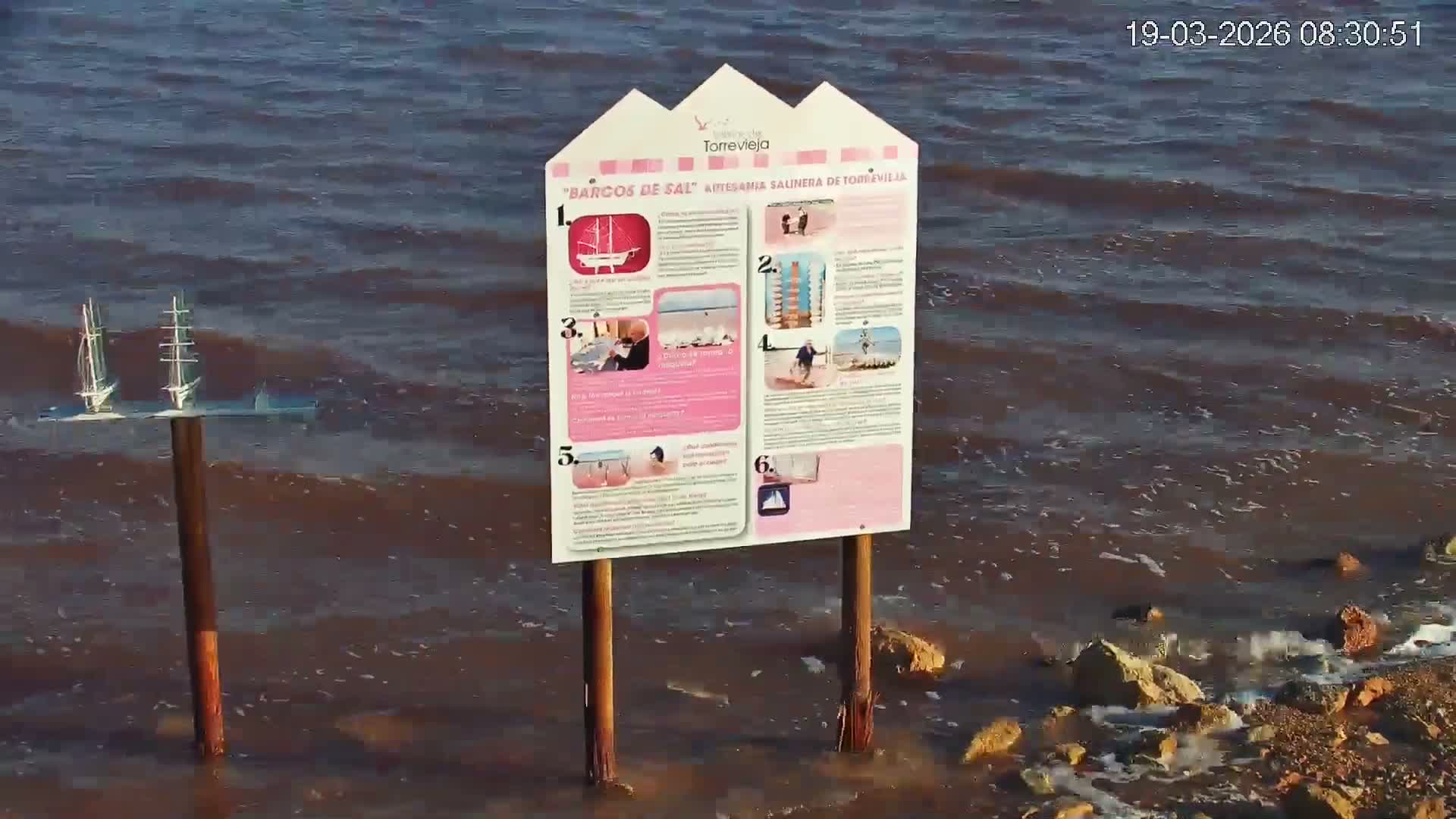 Torrevieja Rosa Lake (Lago Rosa) Live Cam - Torrevieja, Alicante, Valencia, Spain