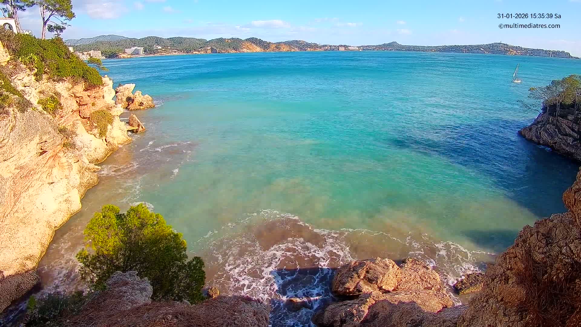 Mallorca Cala Fornells Bay  Live Cam - Balearic Islands, Spain