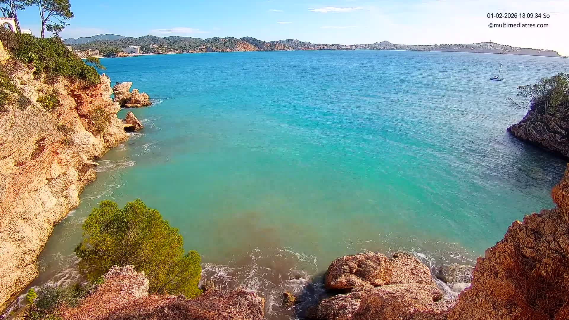 Mallorca Cala Fornells Bay  Live Cam - Balearic Islands, Spain