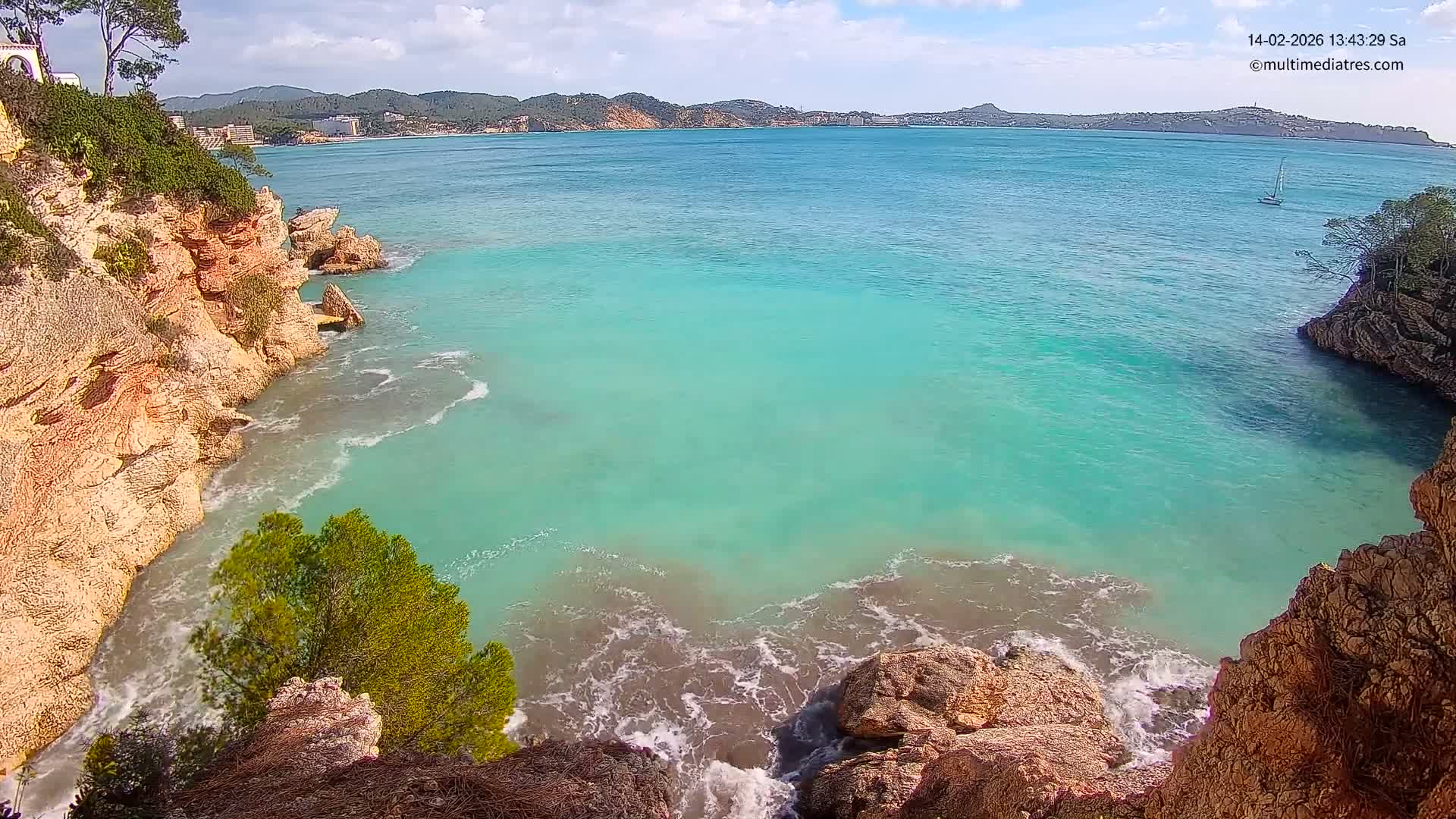 Mallorca Cala Fornells Bay  Live Cam - Balearic Islands, Spain