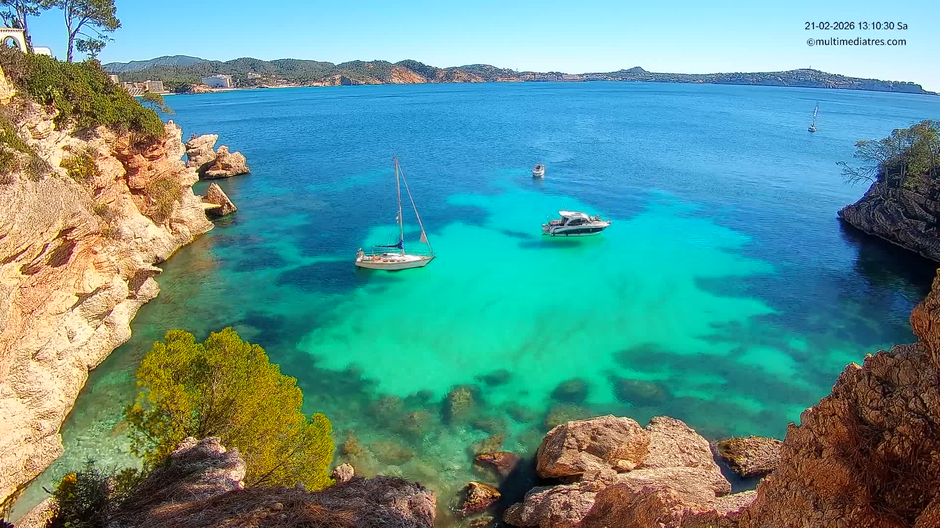 Mallorca Cala Fornells Bay  Live Cam - Balearic Islands, Spain