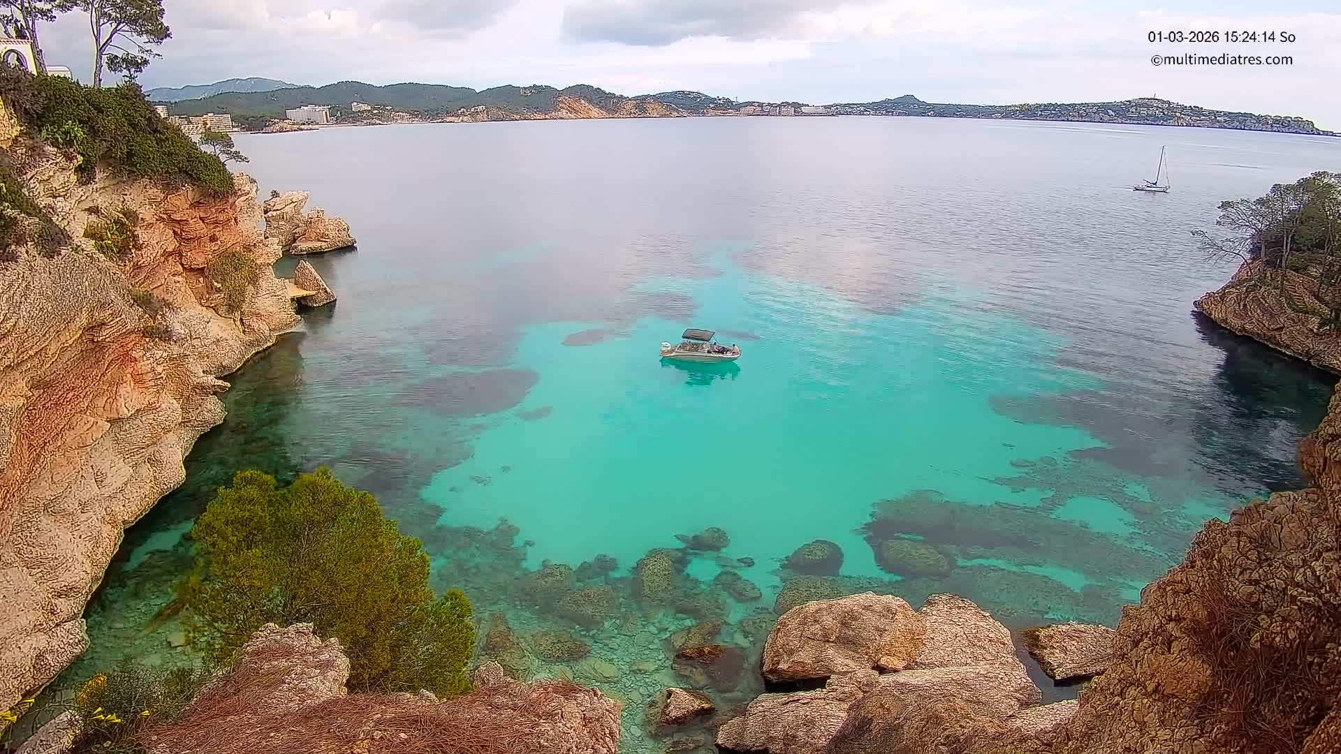 Mallorca Cala Fornells Bay  Live Cam - Balearic Islands, Spain