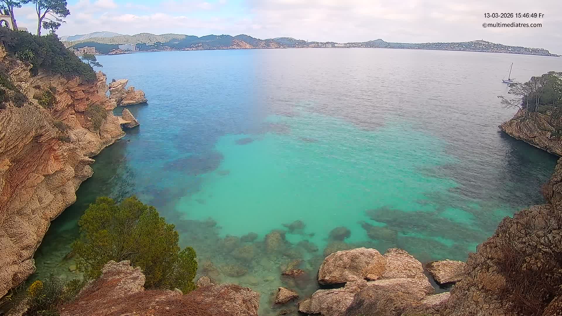Mallorca Cala Fornells Bay  Live Cam - Balearic Islands, Spain