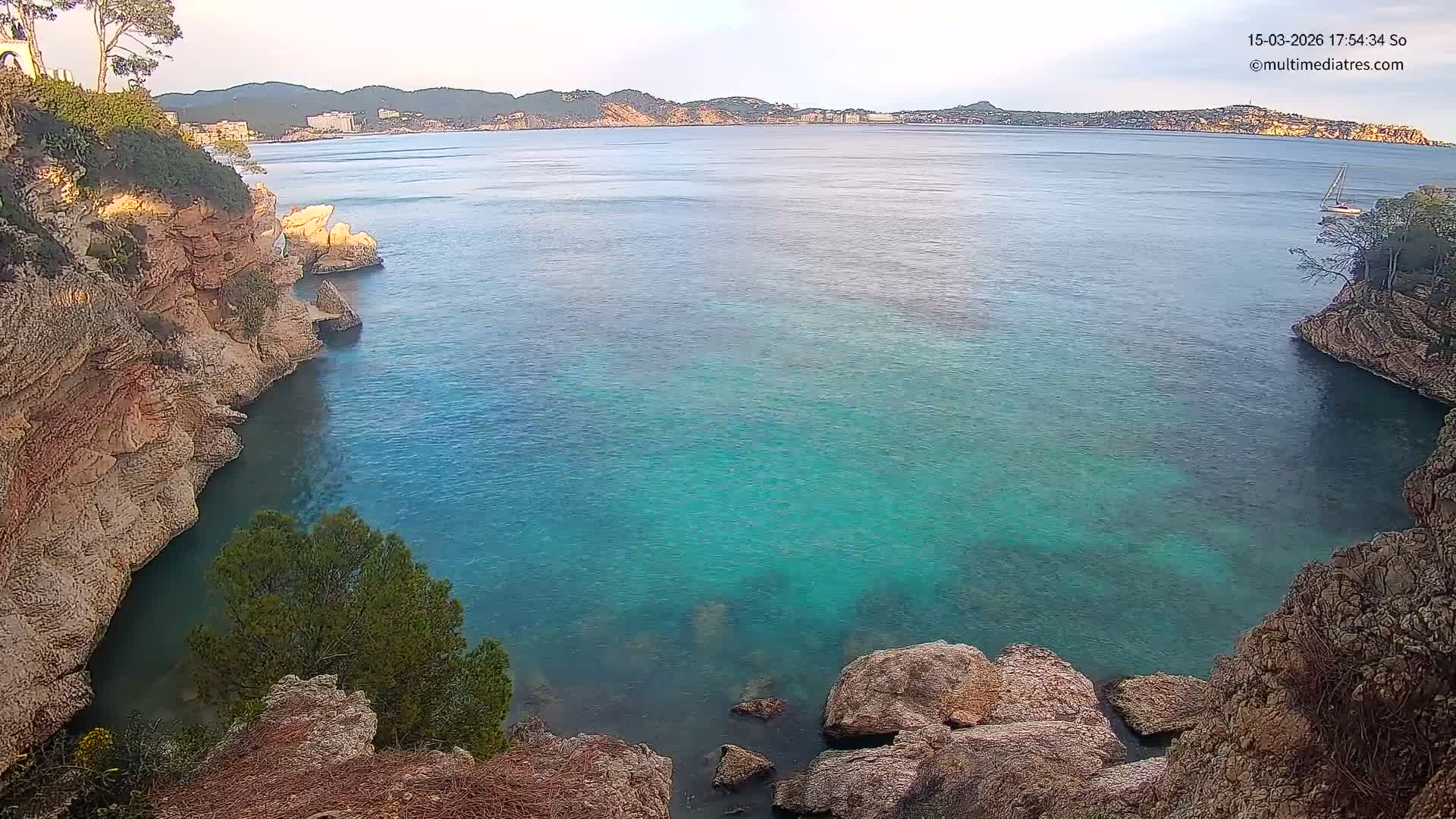 Mallorca Cala Fornells Bay  Live Cam - Balearic Islands, Spain