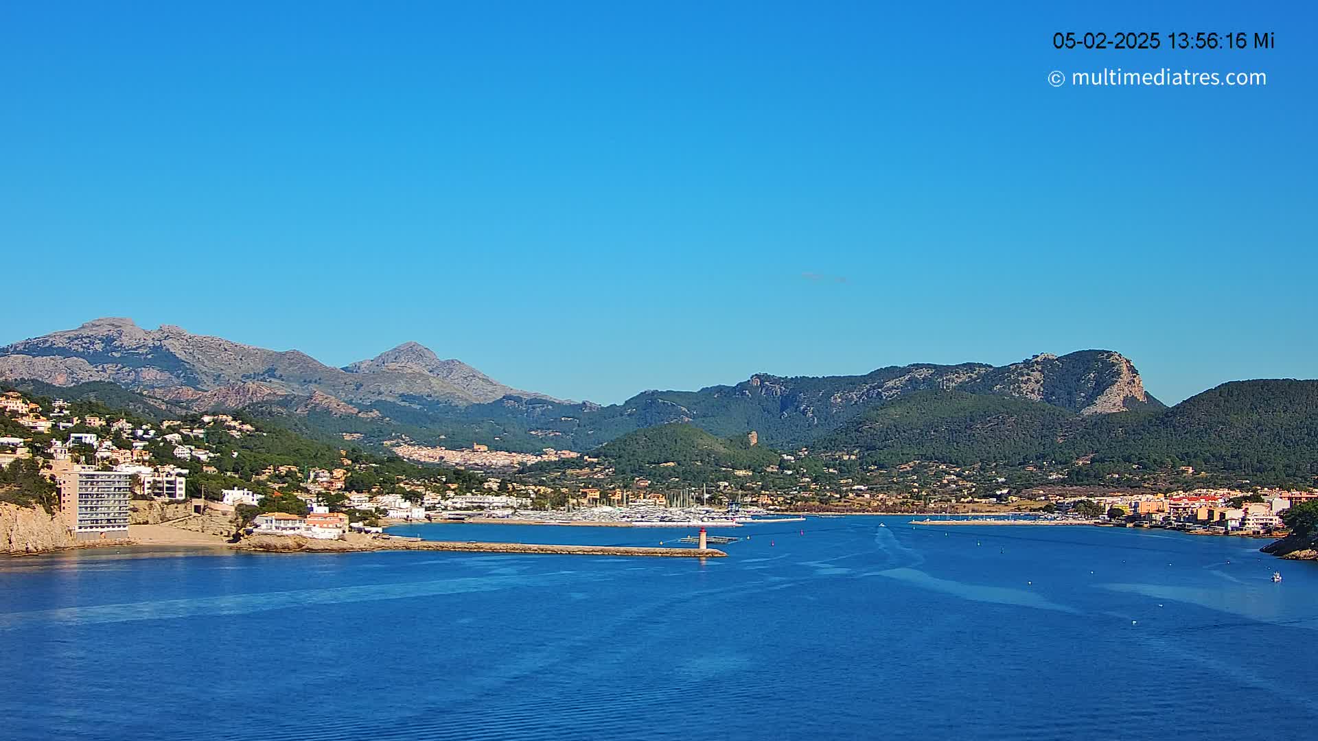 Mallorca Port d'Andratx Harbor Live Cam - Balearic Islands, Spain